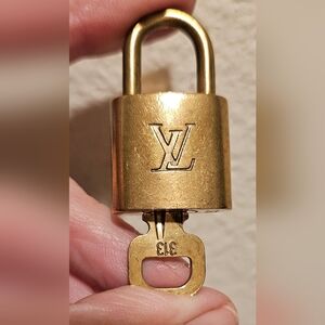 Louis Vuitton Gold Lock with Key #313